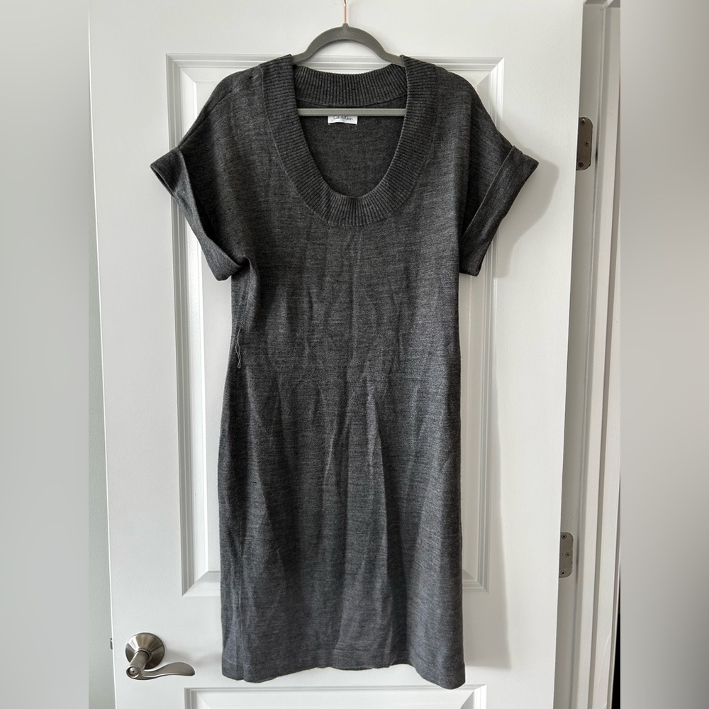 Calvin Klein Gray Knit Dress